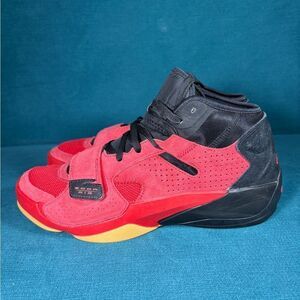 Size 11 - Men’s Nike Air Jordan Zion 2 black and red shoes